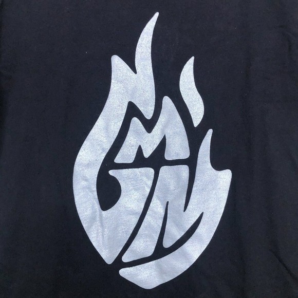 Mythical Adult Small Gray GMM Logo T-Shirt, Black - Picture 4 of 5